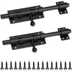 Teppc - efuturetime 2 x loquets portes 20cm (8 pouces) verrou targette de porte acier inoxydable, loquet ...