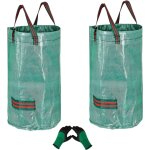 Teppd - lot de 2 grands sacs à déchets de jardin de 120 l (h 76 cm, p 45 cm) et 1 gant de jardinage, ... Teppd - lot de 2 grands sacs à déchets de jardin de 120 l (h 76 cm, p 45 cm) et 1 gant de jardinage, ...