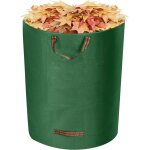 Teppd - sac jardin 300l avec poignes et cadre de support - dechets verts pliable et rutilisable pour ...
