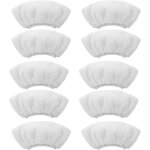 Teppe - lot de 10 chiffon microfibre accessoires pour nettoyeur vapeur, nettoyage a la vapeur pour la ...