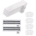 Teppe - lot de 10 chiffons de rechange en microfibre compatible avec karcher easyfix sc 1, sc 2, sc 3, ... Teppe - lot de 10 chiffons de rechange en microfibre compatible avec karcher easyfix sc 1, sc 2, sc 3, ...