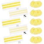 Teppe - lot de 10 chiffons de rechange en microfibre compatible avec karcher easyfix sc 1, sc 2, sc 3, ... Teppe - lot de 10 chiffons de rechange en microfibre compatible avec karcher easyfix sc 1, sc 2, sc 3, ...
