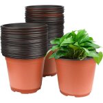 Teppe - 100 pices 15cm pots de fleurs, pot pour semis exterieur, pot plastique plante, pot de repiquage, ...