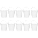 Teppe - 10pcs mini seau en mtal, multifonctionnel d'tain, petit mtal seaux bote a drage bonbonnire ...
