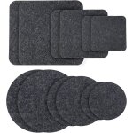 Teppe - 12pices tapis de sous verre en lige plantation en plastique sous verres absorbants plateau ...