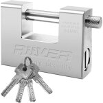 Teppe - 1kg cadenas exterieur ultra robuste, cadenas haute sécurité pour conteneur avec 4 clés, cylindre ... Teppe - 1kg cadenas exterieur ultra robuste, cadenas haute sécurité pour conteneur avec 4 clés, cylindre ...