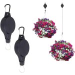 Teppe - 2 pièces poulies de plantes réglables et rétractables, crochet suspension escamotable, crochet ... Teppe - 2 pièces poulies de plantes réglables et rétractables, crochet suspension escamotable, crochet ...