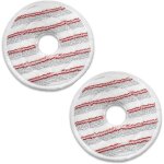 Teppe - 2 pices recharge en microfibres pour vileda spin and clean mop, tte de serpillire de remplacement ...