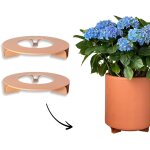 Teppe - ® - lot de 2 u2013 soucoupes pour pot de fleurs u2013 couleur : terre cuite u2013 rond u2013 ...