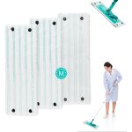 Teppe - 3 pices pour leifheit clean twist m micro duo microfibre serpillres de rechange kit, 33x15cm ...