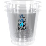 Teppe - - lot de 3 pots transparents pour orchides a fond surlev, pots pour orchides en plastique ...