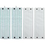 Teppe - lot de 4 microfibre pour leifheit combi / clean twist m micro duo, adaptes a tous types de sols, ...