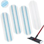 Teppe - lot de 4 serpillres en microfibre de rechange pour vileda h2pro et o - cedar h2pro, serpillres ...