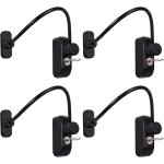 Teppe - 4pcs verrouillage coulissante fentre entrebilleur de porte serrure porte coulissante bloque ...