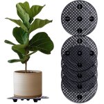 Teppe - 5 pcs porte plante a roulettes, supports de pots de fleurs  roulettes, etagre pour plantes ...