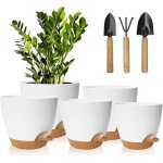Teppe - 5 pcs pots de fleurs en plastique, 17. 8 / 16. 5 / 15. 2 / 13. 9 / 12. 7cm pots à fleurs / plantes ... Teppe - 5 pcs pots de fleurs en plastique, 17. 8 / 16. 5 / 15. 2 / 13. 9 / 12. 7cm pots à fleurs / plantes ...