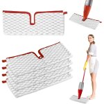 Teppe - 5 pices pour vileda spray balai recharge kit, 2 en 1 microfibres rutilisable pour vileda 1 ...