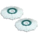 Teppe - 52094 lot de 2 ttes de rechange pour balai mop combi / twist, plastique, blanc, taille unique ...