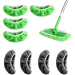 Teppe - 8 pièces lingettes réutilisables, tissu sec humide, avec sweeper mop et balai, lavables en microfibre, ... Teppe - 8 pièces lingettes réutilisables, tissu sec humide, avec sweeper mop et balai, lavables en microfibre, ...