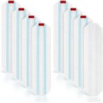 Teppe - lot de 8 rechange kit pour vileda h2pro et o - cedar h2pro serpillre balai a plat, serpillres ...