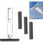 Teppe - balai eponge mains libres avec 3 tampons rechange tte balai portable remplaable manche court ...