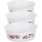 Teppe - bol de lotus 3 pices - pot de fleurs rond - pot de fleurs de lotus - pot de fleurs hydroponique ...