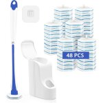 Teppe - brosse wc jetable recharge, nettoyeur toilette murale avec produit, 48 recharges de détergent ... Teppe - brosse wc jetable recharge, nettoyeur toilette murale avec produit, 48 recharges de détergent ...
