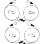 Teppe - cble de scurit en acier 80cm cble en acier tress a double boucle cble antivol en spirale ...
