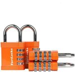Teppe - cadenas code 4 chiffres cadenas a code pour casier de gym, travail et ecole, valise, garage, ...