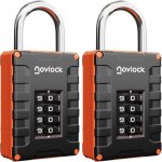 Teppe - cadenas a code 4 chiffres u2013 haute rsistance u2013 pour casiers de gym, ecole, travail, armoires, ...