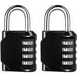 Teppe - cadenas a combinaison cadenas 4 chiffres, cadenas a code en alliage de zinc, pas besoin de cls, ...