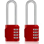 Teppe - cadenas long, cadenas code 4 chiffres, grande cadenas a code pour portail, abri de jardin, cadenas ...
