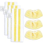Teppe - ensemble de chiffons en microfibres compatible avec les nettoyeurs vapeur pour k�rcher easyfix ...