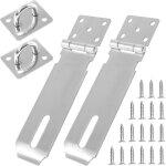 Teppe - loquet de porte en acier inoxydable, 2 pcs loquet en acier inoxydable moraillon de cadenas verrou ... Teppe - loquet de porte en acier inoxydable, 2 pcs loquet en acier inoxydable moraillon de cadenas verrou ...
