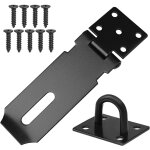 Teppe - moraillon de cadenas avec vis 4 pouces verrou de porte porte cadenas loquet pour porte fermoir ...