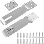 Teppe - moraillon de porte cadenas, 2pcs fermoir de loquet porte exterieur, 5 pouces acier inoxydable ...