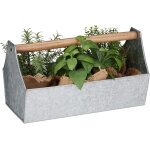 Teppe - poigne en bois, bote  outils de dcoration, plantes et herbes, balcon, zinc, argent, fer, ...