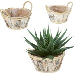 Teppe - pot de fleurs, lot 3, bois, bacs avec poignes, 3 tailles, cache - pots pour intrieur & extrieur, ...