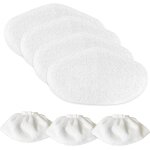 Teppe - serpillires microfibres pour polti vaporetto paeu0332 sv440 double, sv450, sv460, 4 lingettes ...
