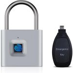 Teppe - serrure a empreinte digitale avec cl d'urgence, serrure intelligente etanche ip66, serrure biomtriqu ...