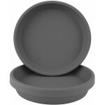 Teppe - soucoupe pot fleur 27cm diamètre gris clair lot de 5 - durable soucoupe ronde - soucoupes pour ... Teppe - soucoupe pot fleur 27cm diamètre gris clair lot de 5 - durable soucoupe ronde - soucoupes pour ...