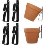 Teppe - support jardiniere balcon pour pot en terre cuite, accroche plante mural caché, 10 a 23 cm support ... Teppe - support jardiniere balcon pour pot en terre cuite, accroche plante mural caché, 10 a 23 cm support ...