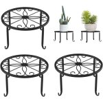 Teppe - support pour plantes en pot, supports de pot de fleurs en fer forg pour l'intrieur, mtal rsistant ...