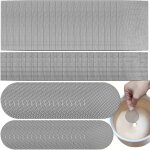 Teppe - tampon maille de trou de pot fleur, 80 pi�ces tapis grille de fond de bonsa� en plastique ecrans ...