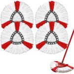 Teppe - lot de ttes de balai rotatives en microfibre pour vileda turbo - tte de balai rotative a 360 ...