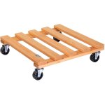 Teppe - wagner support  roulettes pour pot de fleur paletti 38 x 38 x 9, 5 cm i intrieur + extrieur ...