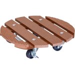 Teppe - wagner support  roulettes pour pot de fleur wpc Ø 29 x 7, 5 cm i intrieur + extrieur i roule ...