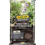 Terreau de semis sans tourbe algoflash naturasol plantes aromatiques 10 l