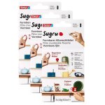 Tesa lot de 3 ptes fixante polyvalente  modeler sugru 3 x 3. 5 g noir