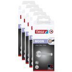 Tesa lot de 5 stockeurs ® moon pour papier toilette mat arrondi sans perage